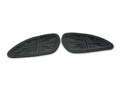 For Royal Enfield Bear 650 Leather Tank Knee Pad Black D1