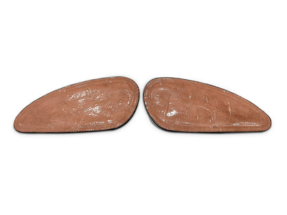 For Royal Enfield Bear 650 Leather Tank Knee Pad Black D1