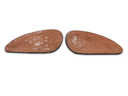 For Royal Enfield Bear 650 Leather Tank Knee Pad Red D3
