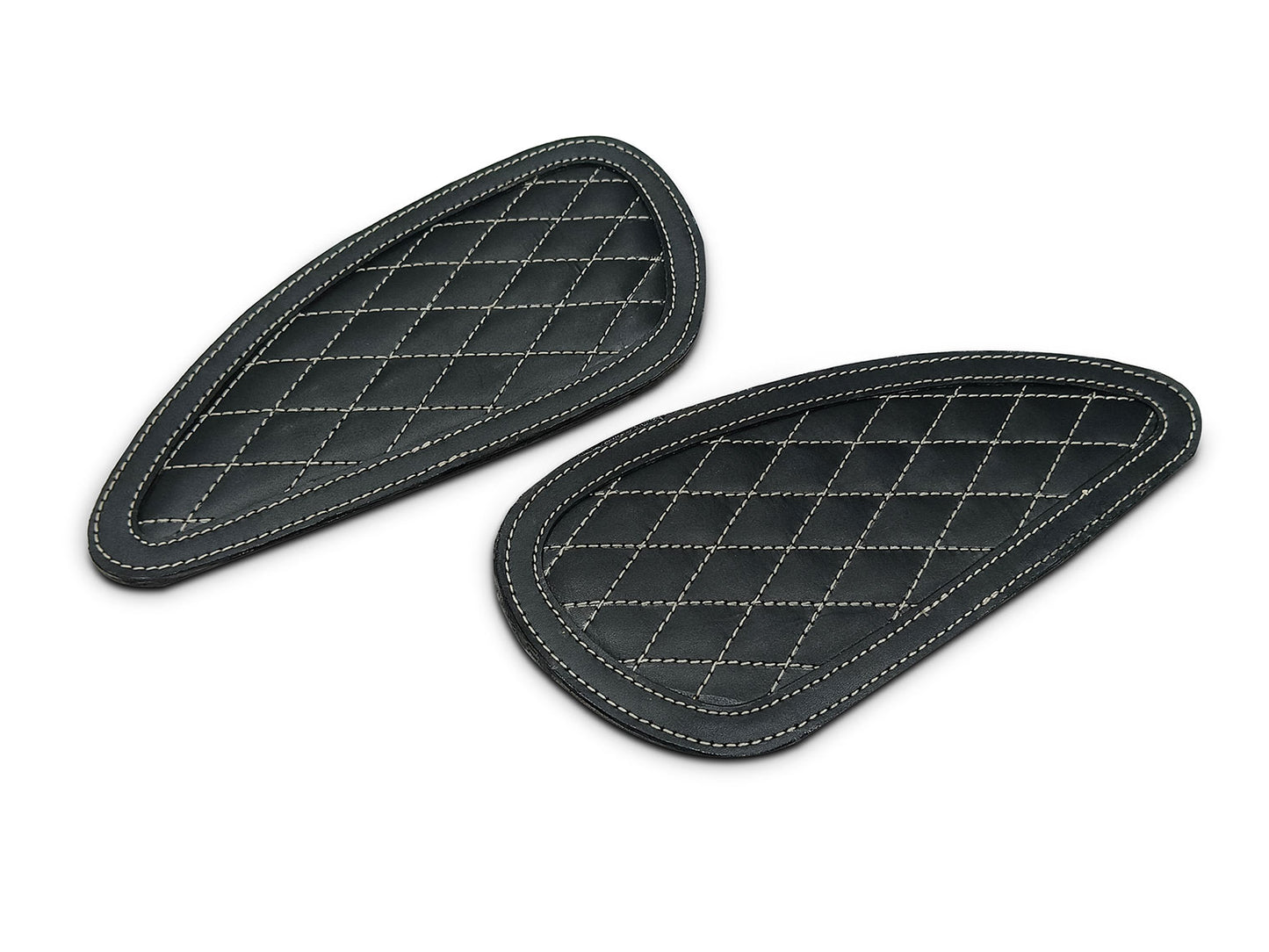 For Royal Enfield Bear 650 Leather Tank Knee Pad Black D6