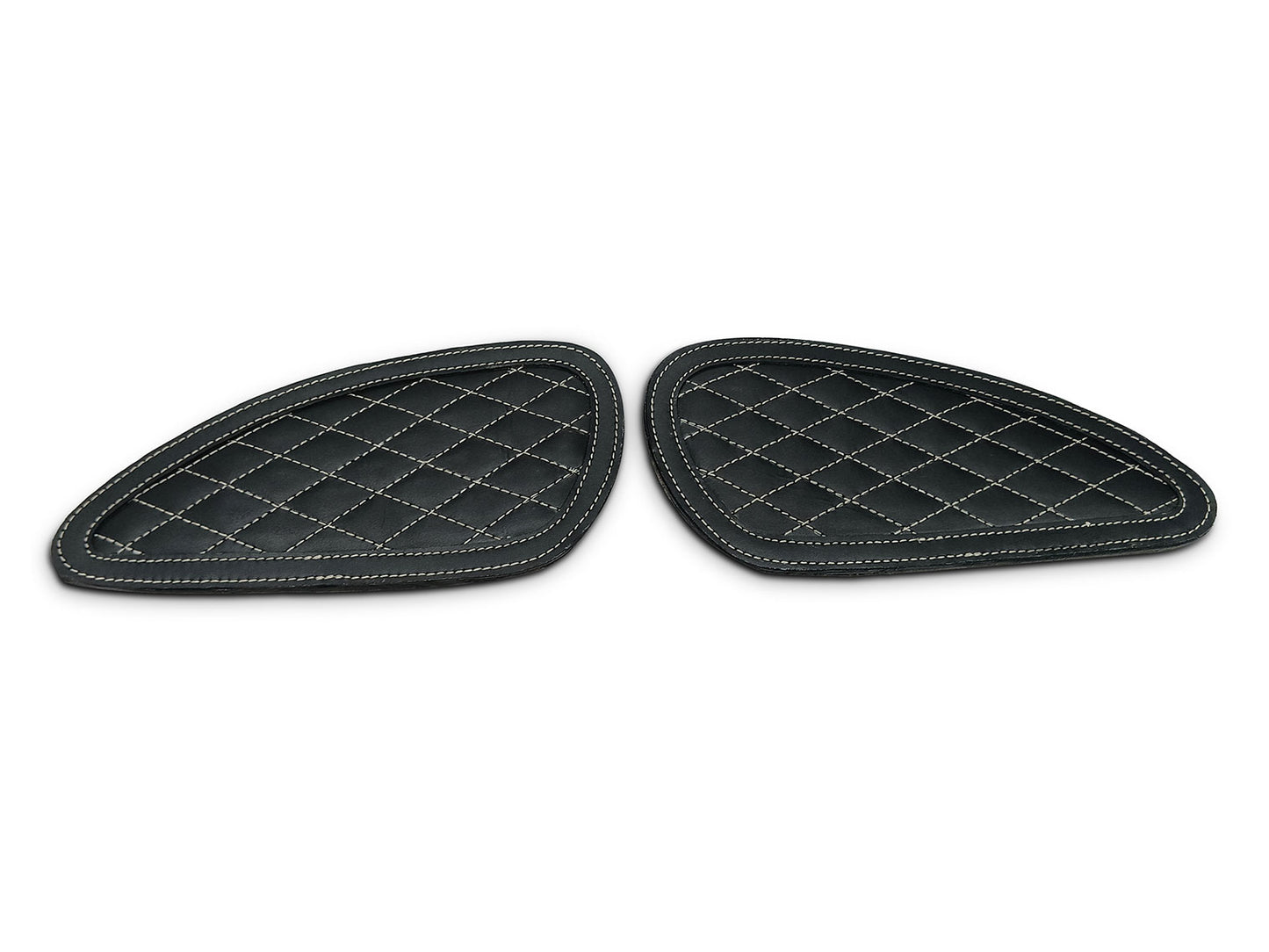 For Royal Enfield Bear 650 Leather Tank Knee Pad Black D6