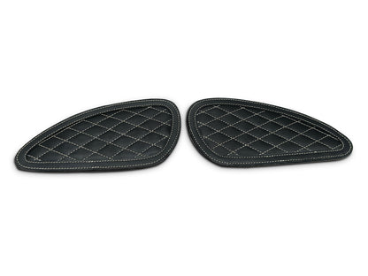 For Royal Enfield Bear 650 Leather Tank Knee Pad Black D6
