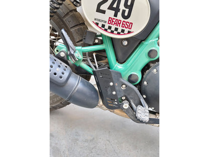 For Royal Enfield Bear 650 Stainless Steel Rear Brake Cylinder Guard Black
