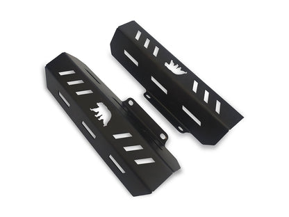 For Royal Enfield Bear 650 Stainless Steel Front Fork Protectors Black
