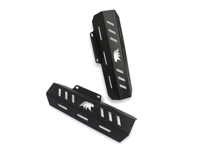 For Royal Enfield Bear 650 Stainless Steel Front Fork Protectors Black