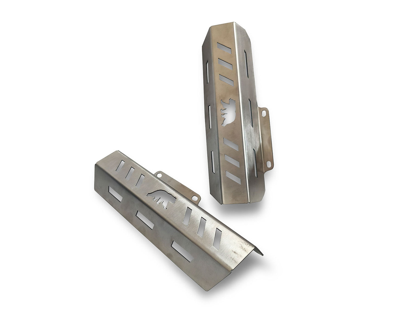 For Royal Enfield Bear 650 Stainless Steel Front Fork Protectors Silver