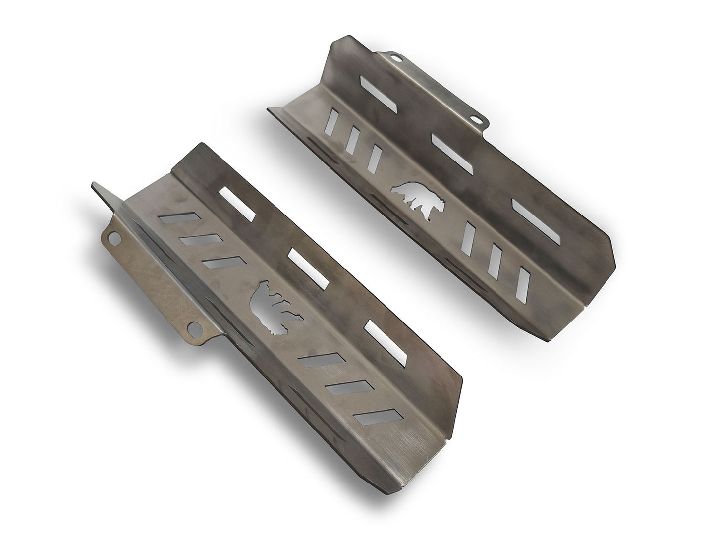For Royal Enfield Bear 650 Stainless Steel Front Fork Protectors Silver