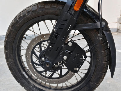 For Royal Enfield Bear 650 Stainless Steel Front Brake Caliper Guard Black