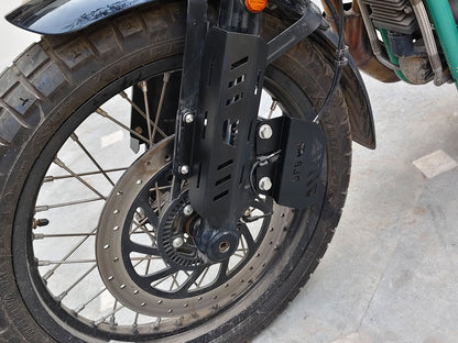 For Royal Enfield Bear 650 Stainless Steel Front Brake Caliper Guard Black