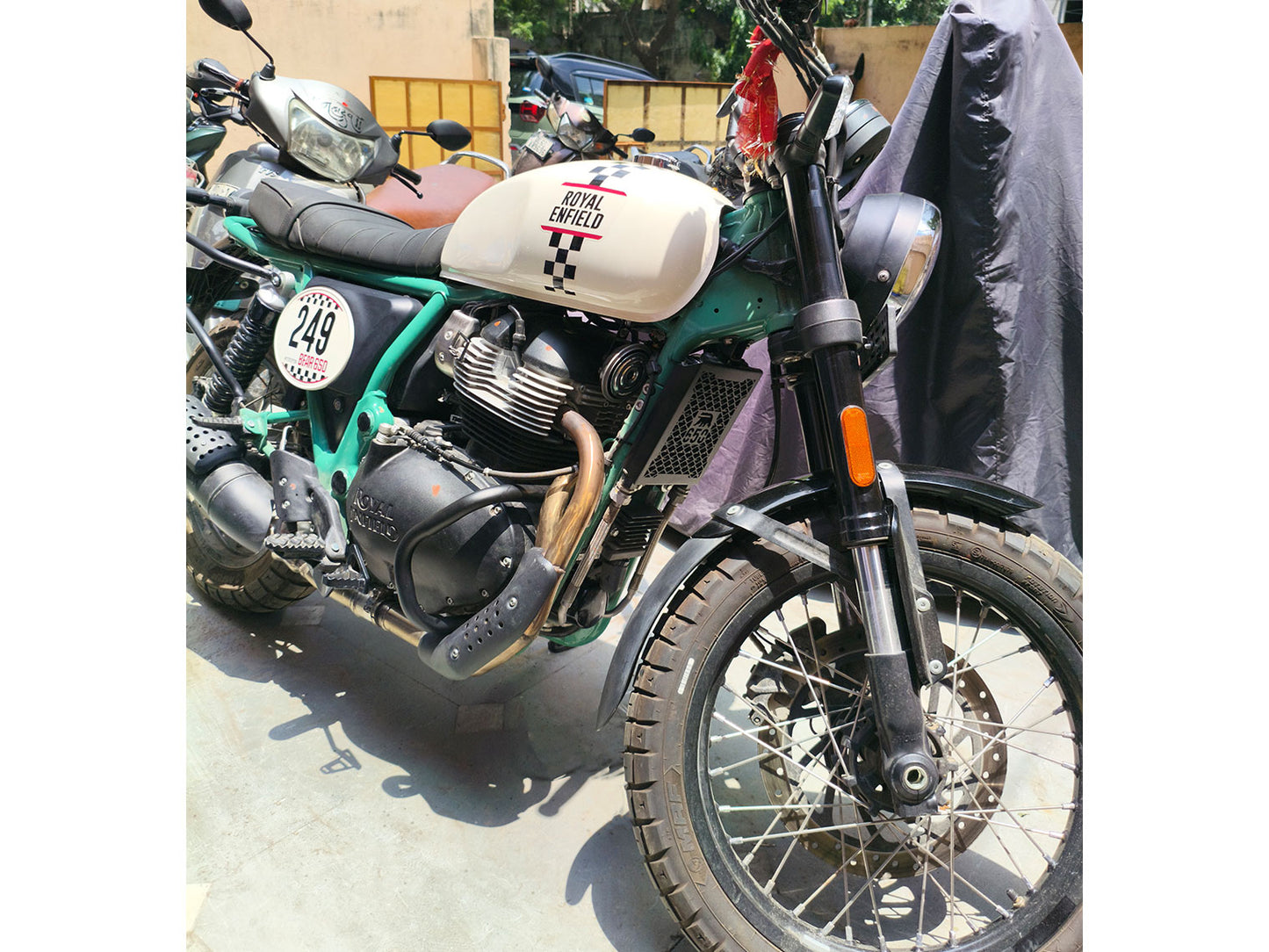 For Royal Enfield Bear 650 Compact Engine Guard Black
