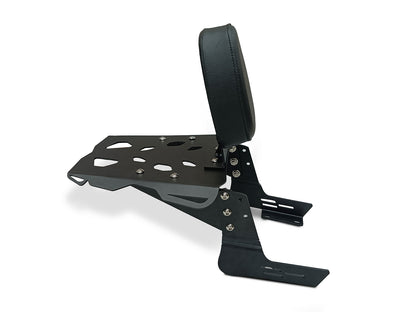 For Royal Enfield Bear 650 Rear Luggage Rack Carrier With Backrest, Black