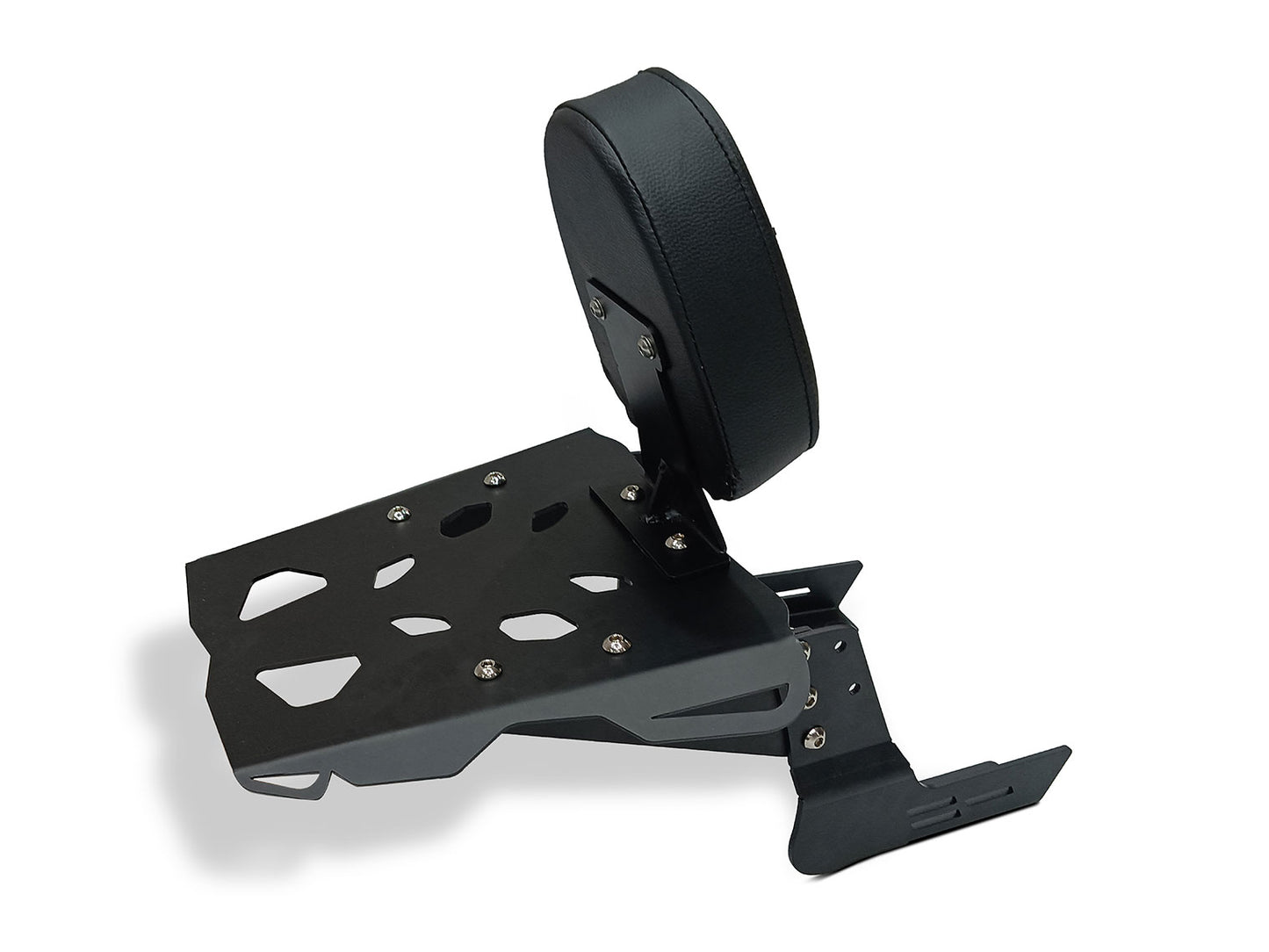 For Royal Enfield Bear 650 Rear Luggage Rack Carrier With Backrest, Black