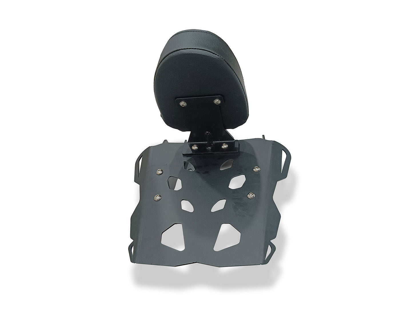 For Royal Enfield Bear 650 Rear Luggage Rack Carrier With Backrest, Black