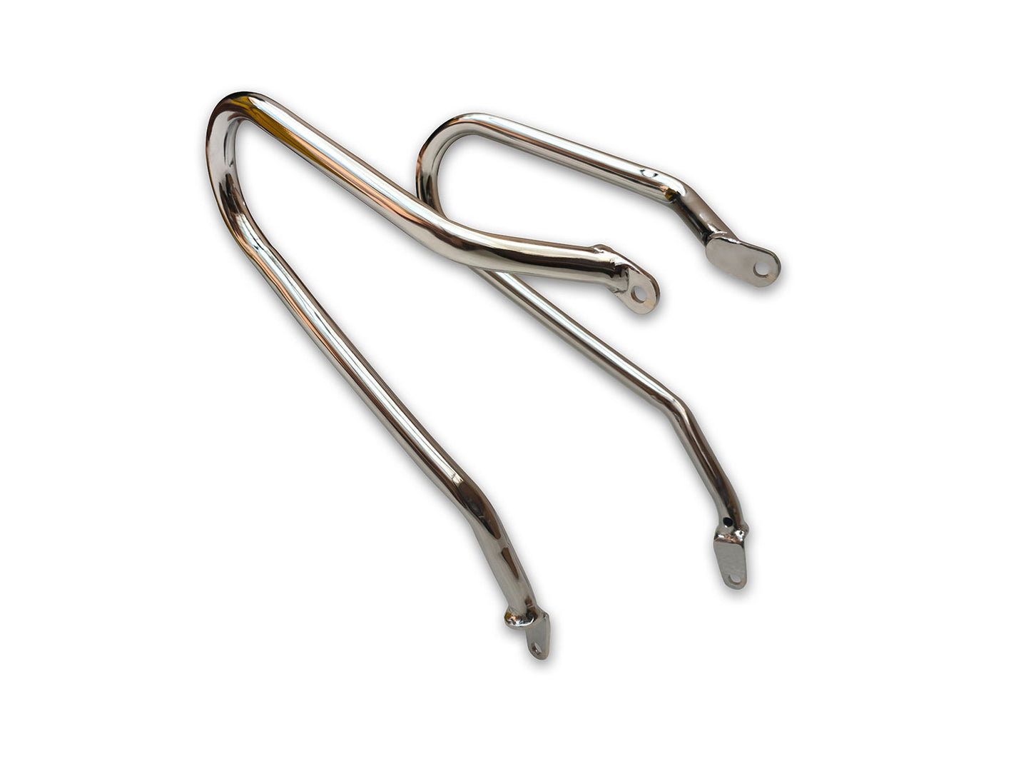 For Royal Enfield Bear 650 Pannier Mounting Rails Pair Chrome