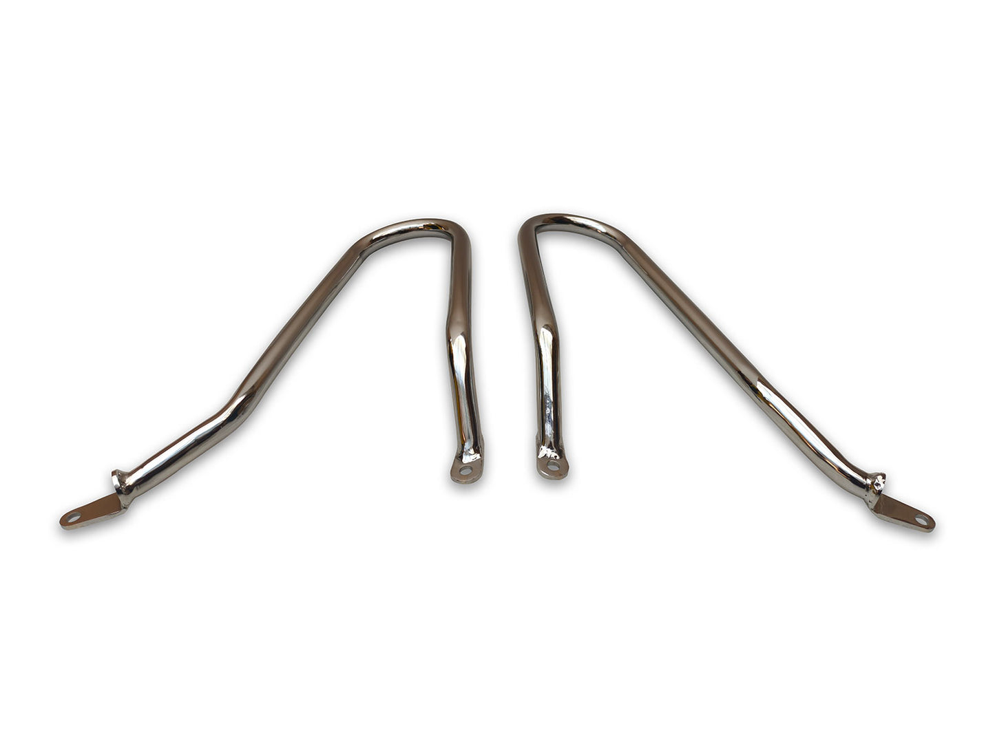 For Royal Enfield Bear 650 Pannier Mounting Rails Pair Chrome