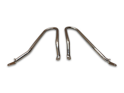 For Royal Enfield Bear 650 Pannier Mounting Rails Pair Chrome