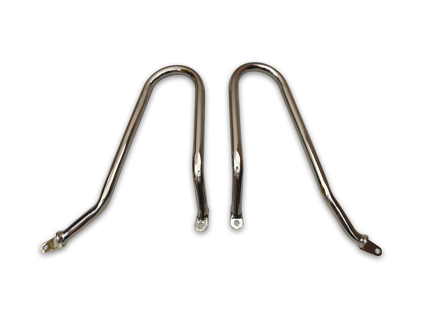 For Royal Enfield Bear 650 Pannier Mounting Rails Pair Chrome