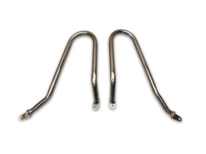 For Royal Enfield Bear 650 Pannier Mounting Rails Pair Chrome