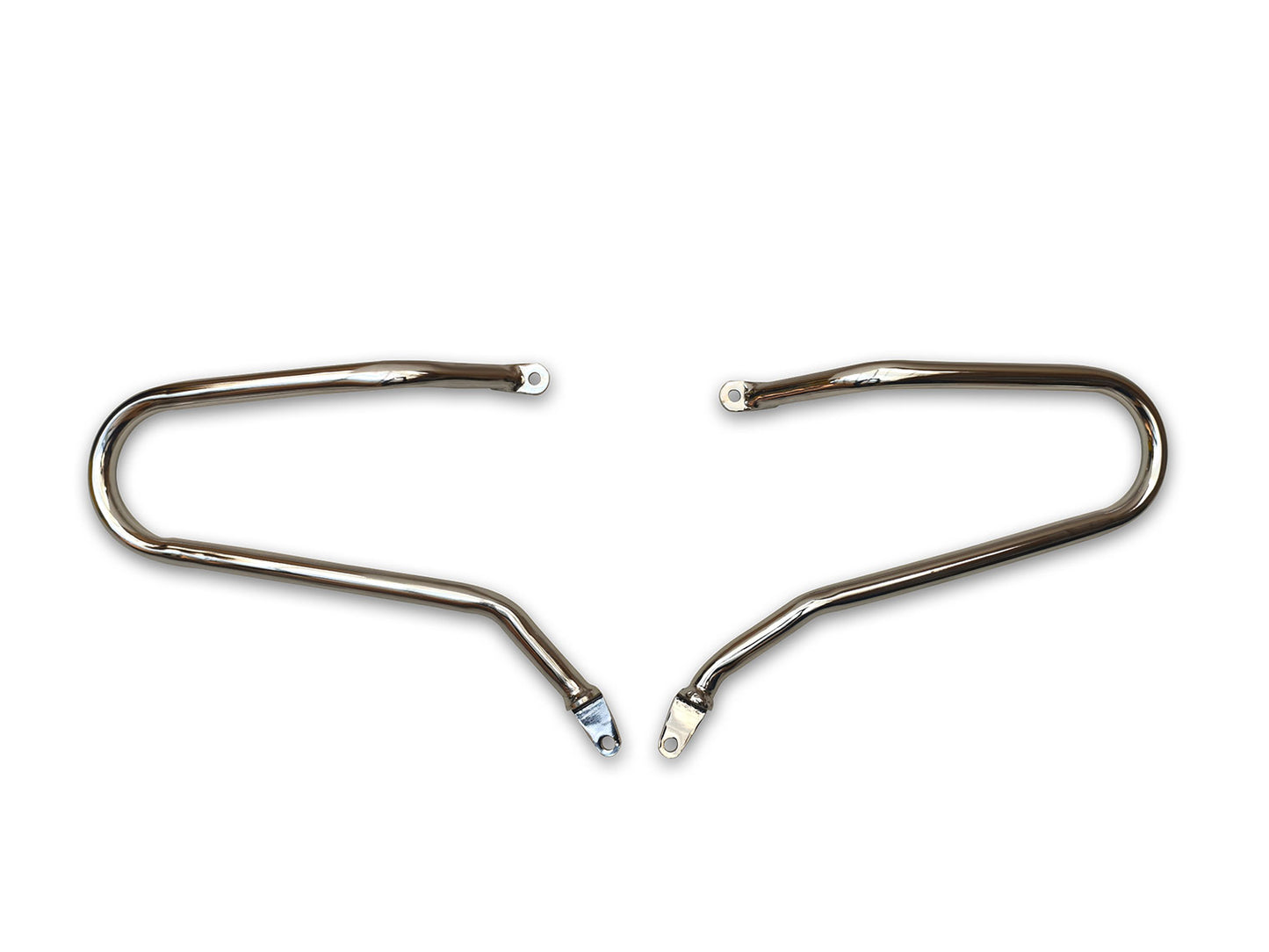 For Royal Enfield Bear 650 Pannier Mounting Rails Pair Chrome