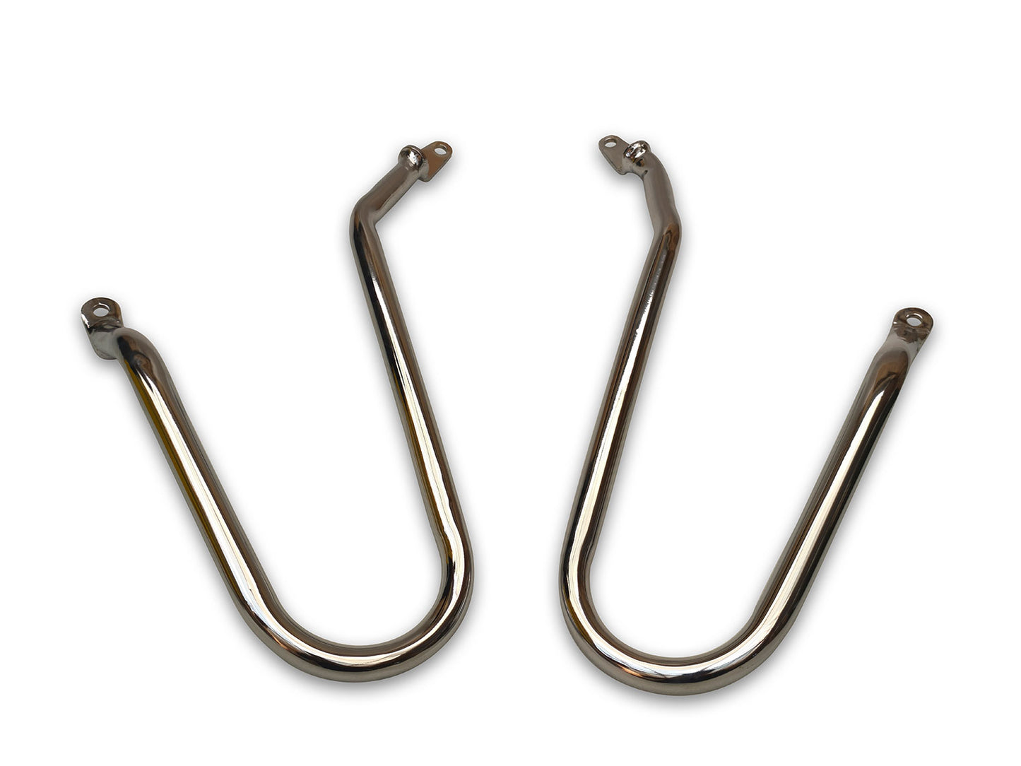 For Royal Enfield Bear 650 Pannier Mounting Rails Pair Chrome