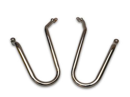 For Royal Enfield Bear 650 Pannier Mounting Rails Pair Chrome
