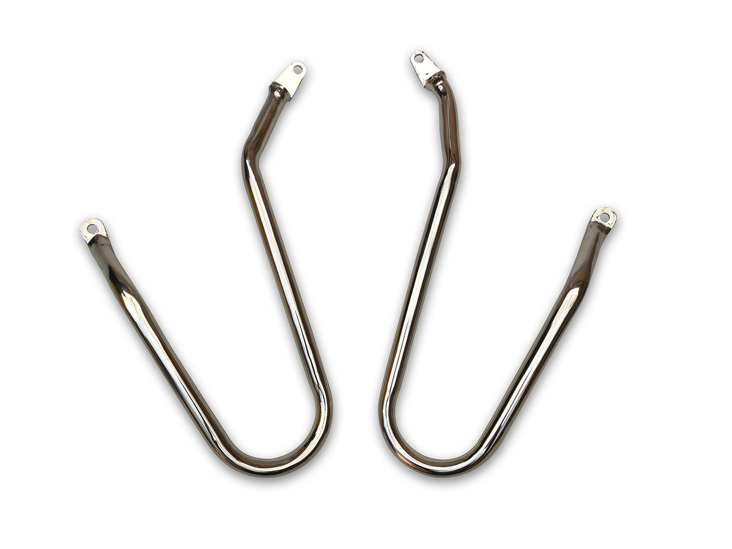 For Royal Enfield Bear 650 Pannier Mounting Rails Pair Chrome