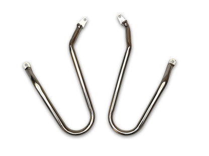 For Royal Enfield Bear 650 Pannier Mounting Rails Pair Chrome