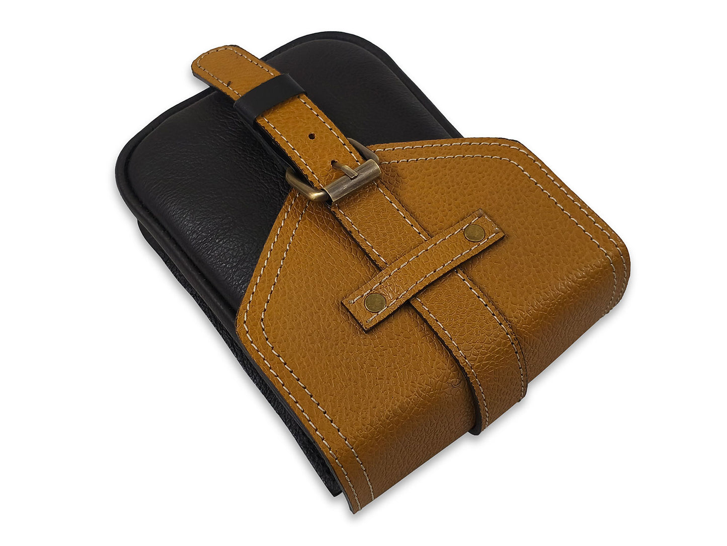 For Royal Enfield Classic & Bear 650 Magnetic Tank Pouch Yellow & Black