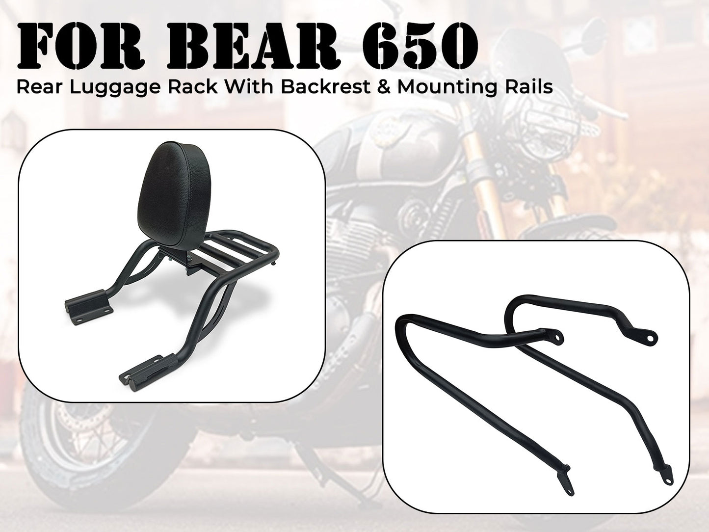 For Royal Enfield Bear 650 2 PCS Accessories Combo Pack CP-28