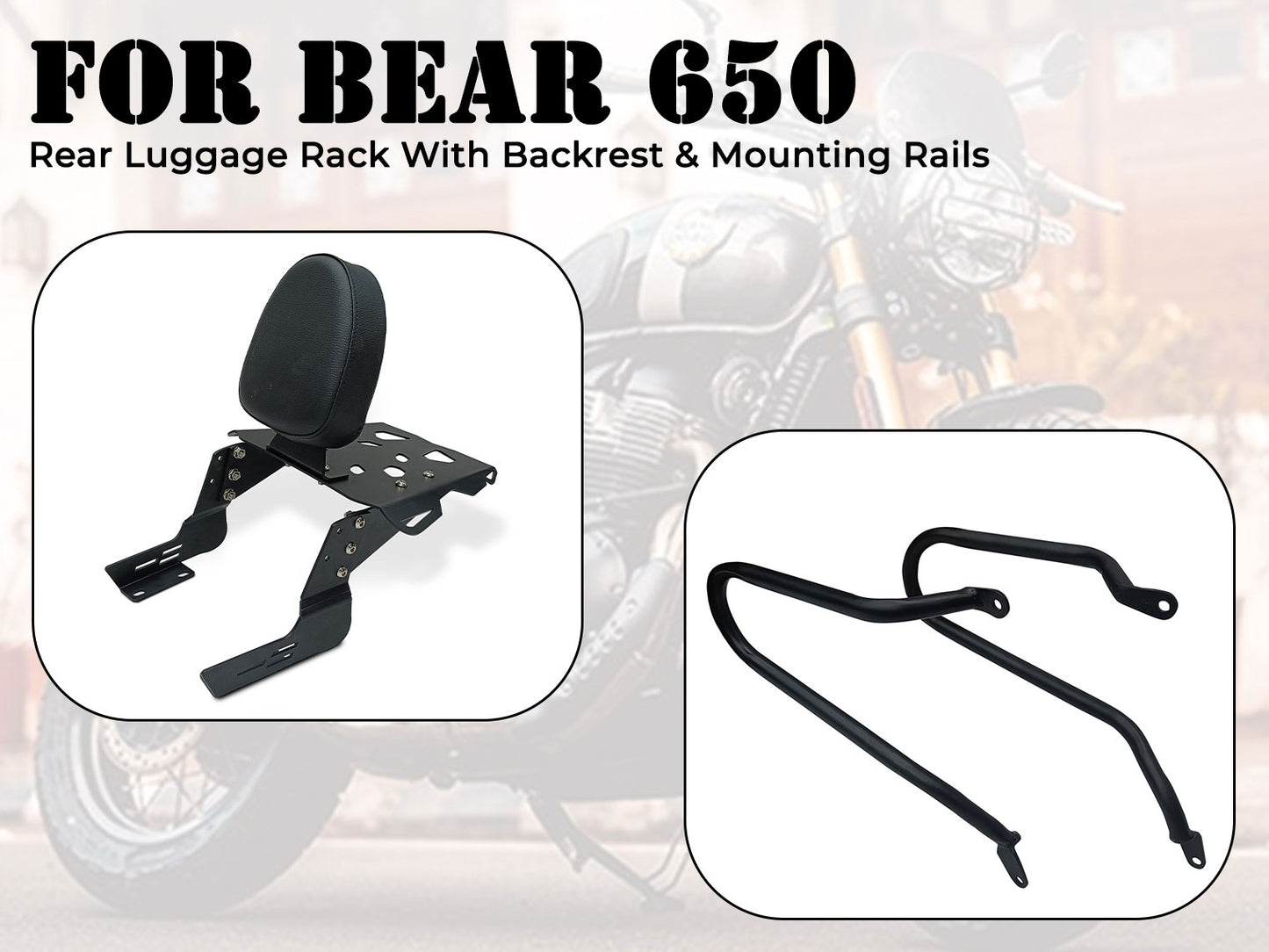 For Royal Enfield Bear 650 2 PCS Accessories Combo Pack CP-29