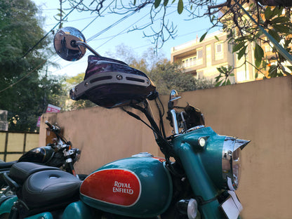 For Royal Enfield Goan Classic 350 Tinted Black Color Hand Guard Kit
