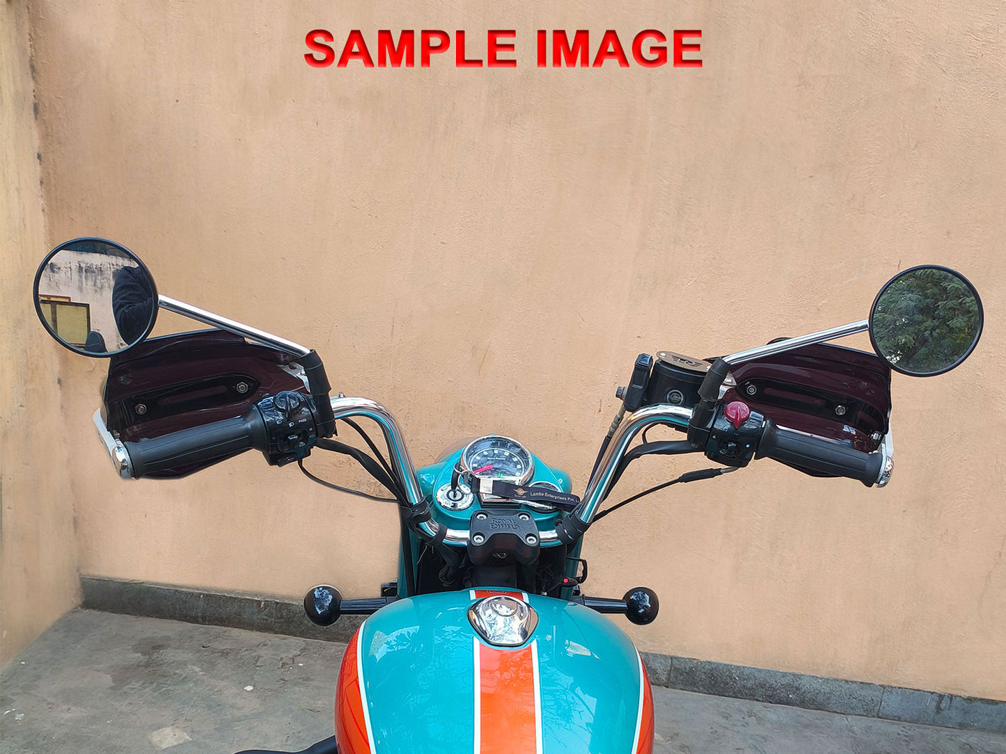 For Royal Enfield Goan Classic 350 Transparent White Hand Guard Kit