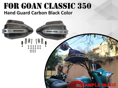 For Royal Enfield Goan Classic 350 Carbon Black Color Hand Guard Kit