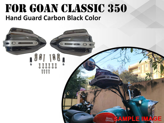 For Royal Enfield Goan Classic 350 Carbon Black Color Hand Guard Kit