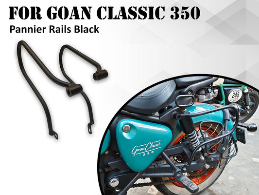 For Royal Enfield Goan Classic 350 Pannier Mounting Rails Black