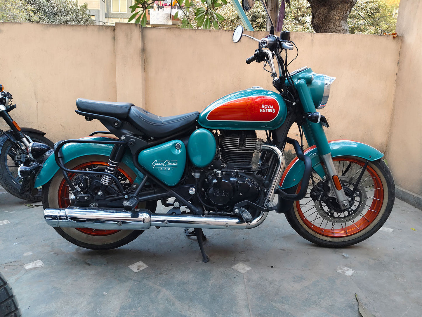 For Royal Enfield Goan Classic 350 Pannier Mounting Rails Black