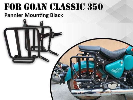 For Royal Enfield Goan Classic 350 Pannier Mounting Black