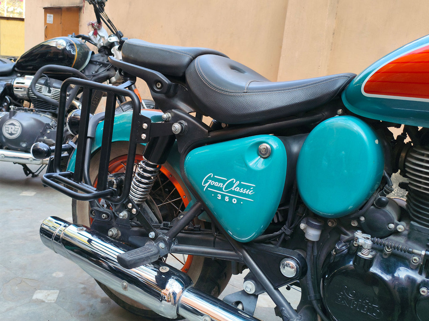 For Royal Enfield Goan Classic 350 Pannier Mounting Black