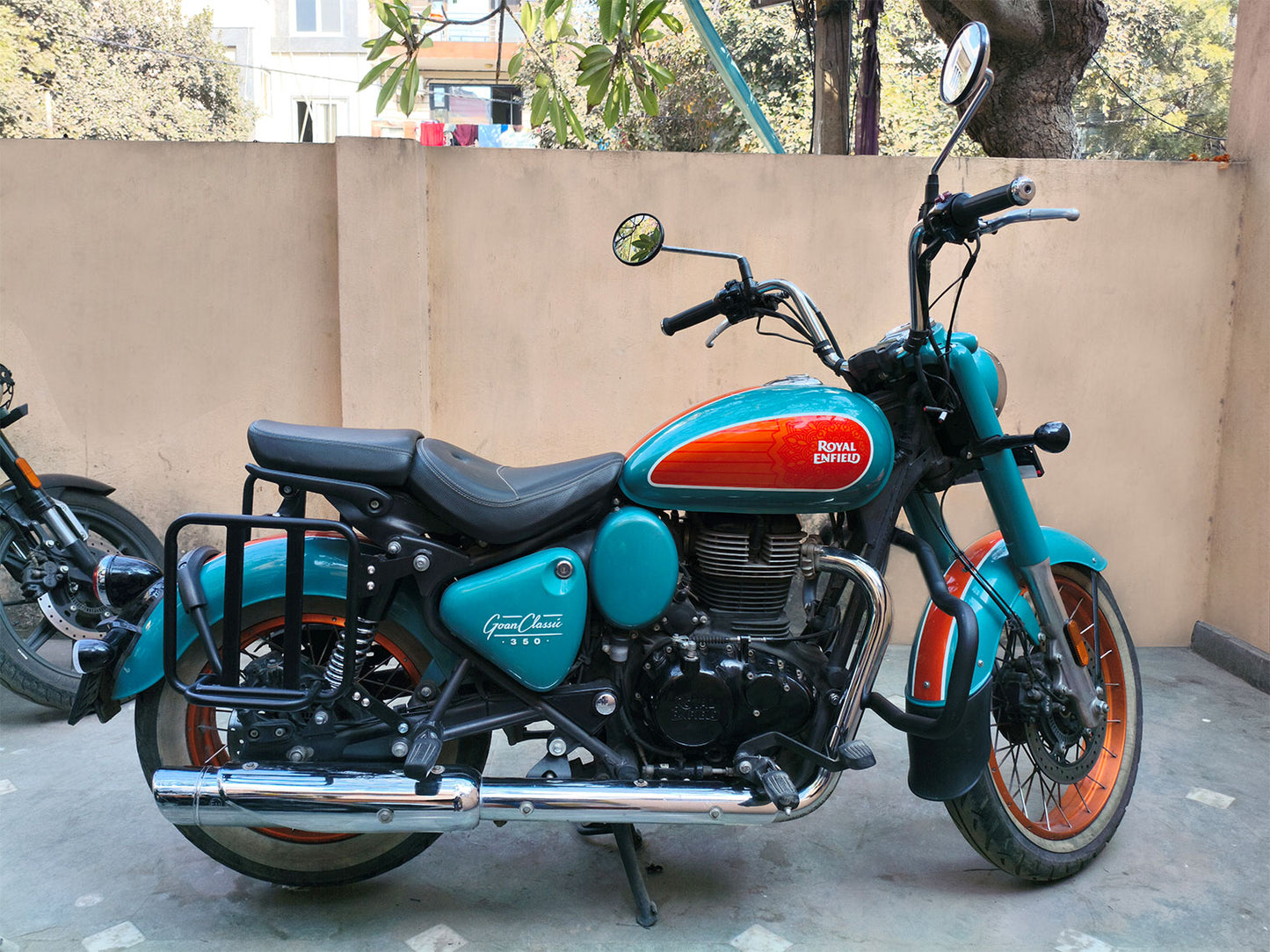 For Royal Enfield Goan Classic 350 Pannier Mounting Black