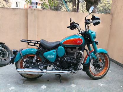 For Royal Enfield Goan Classic 350 Rear Solo Luggage Rack Black