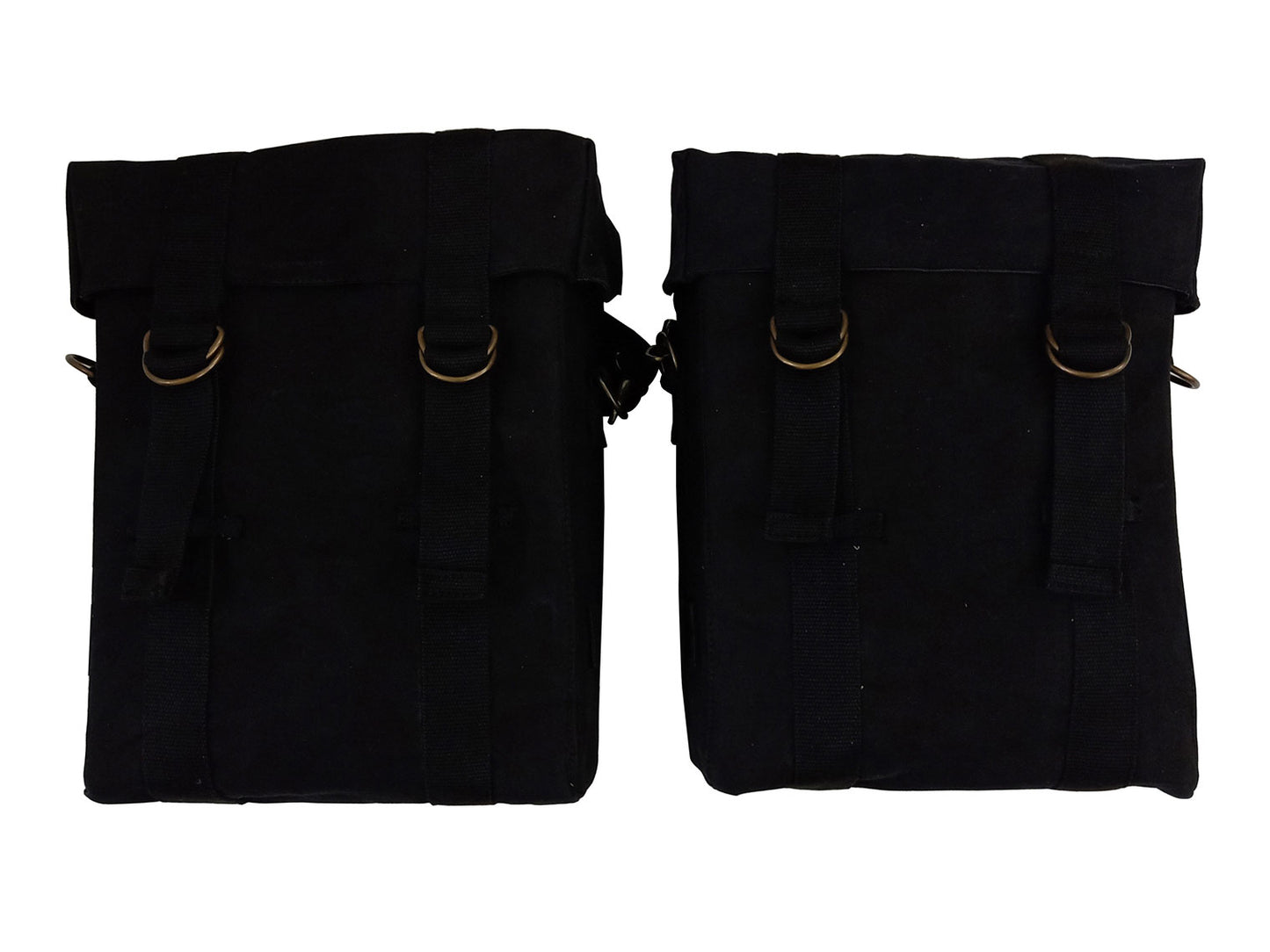 For Royal Enfield Goan Classic 350 Military Pannier Bags Black Color & Mounting