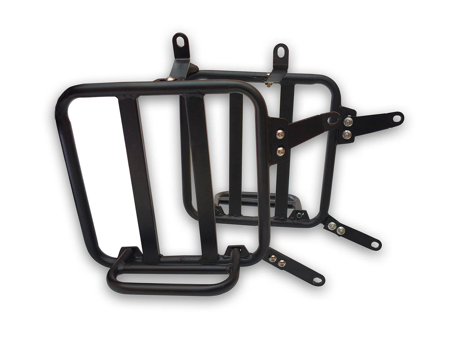For Royal Enfield Goan Classic 350 Military Pannier Bags Black Color & Mounting