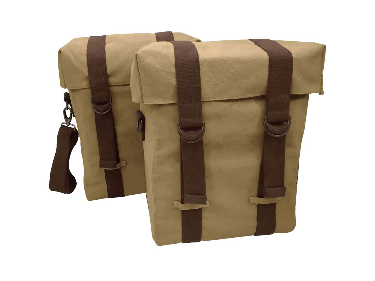 For Royal Enfield Goan Classic 350 Military Pannier Bags Sand Color & Mounting