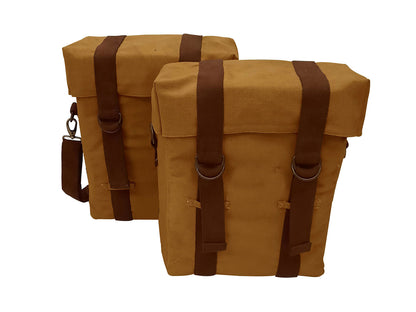 For Royal Enfield Goan Classic 350 Military Pannier Bags Desert Color & Mounting