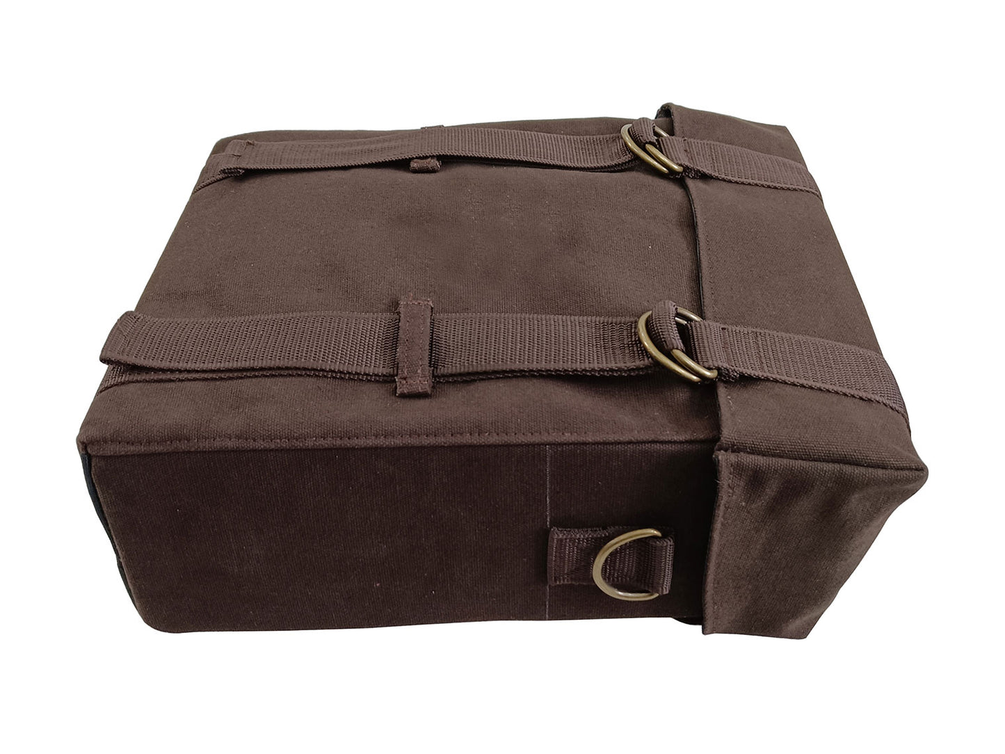 For Royal Enfield Goan Classic 350 Military Pannier Bags Coffee Brown & Mounting