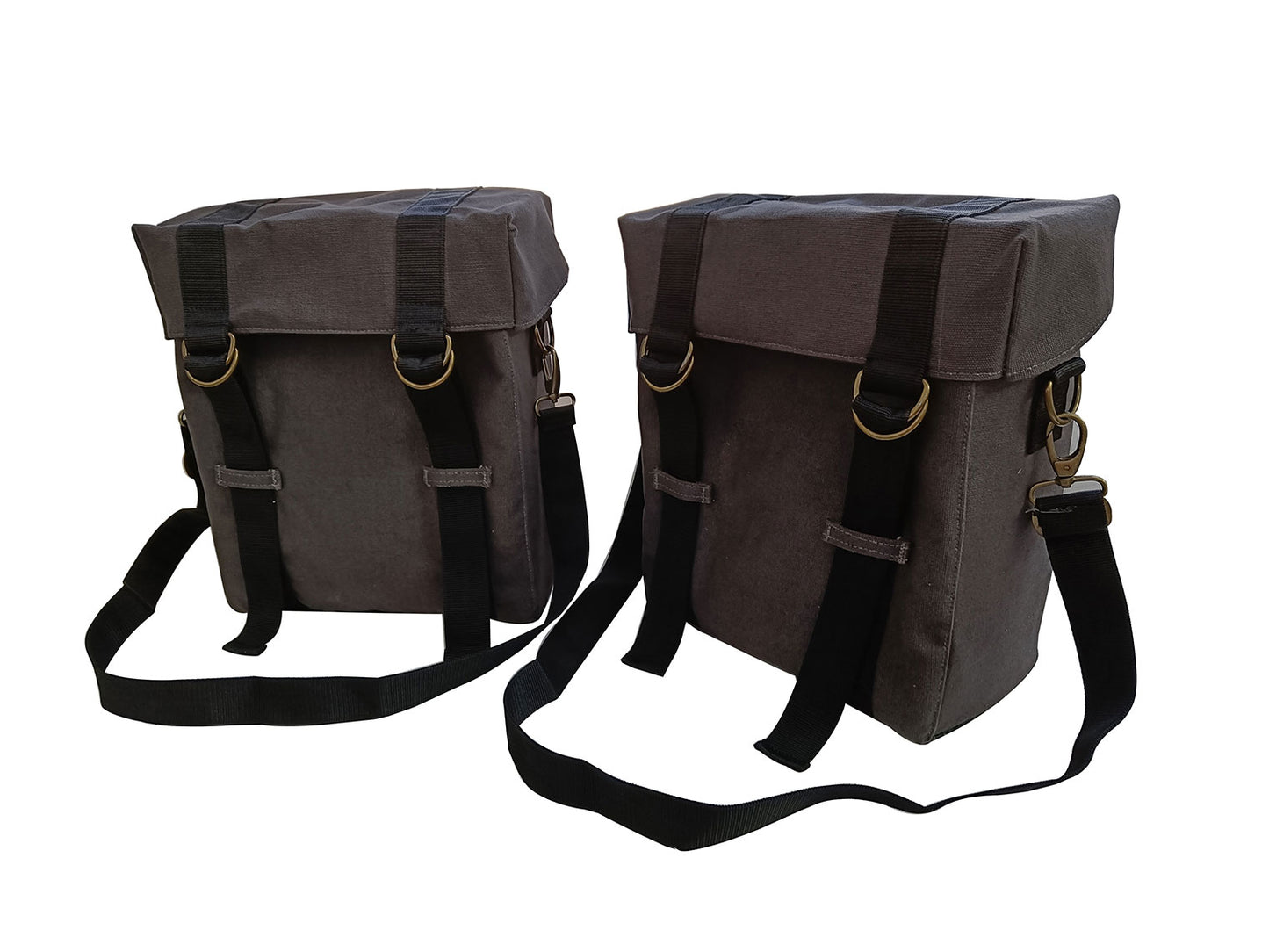 For Royal Enfield Goan Classic 350 Military Pannier Bags Grey Color & Mounting