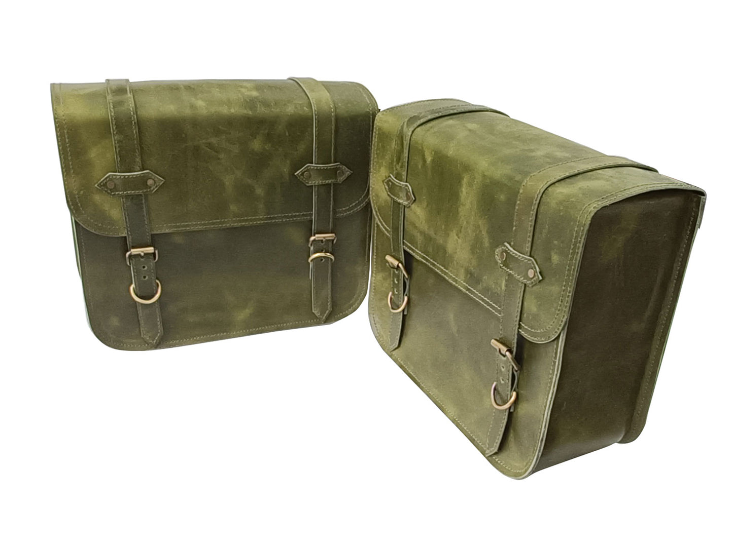 For Royal Enfield Goan Classic 350 Leather Pannier Bags With Mounting D6