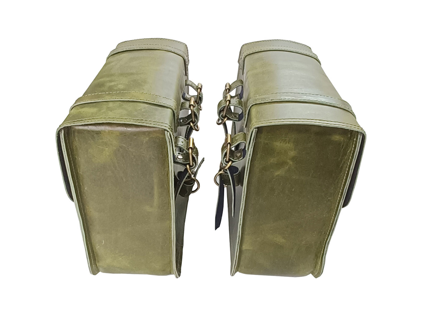 For Royal Enfield Goan Classic 350 Leather Pannier Bags With Mounting D6