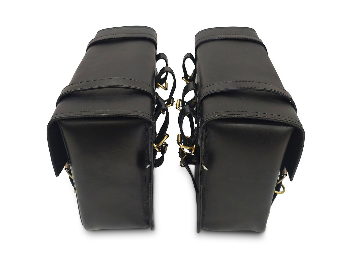 For Royal Enfield Goan Classic 350 Leather Pannier Bags With Mounting D8