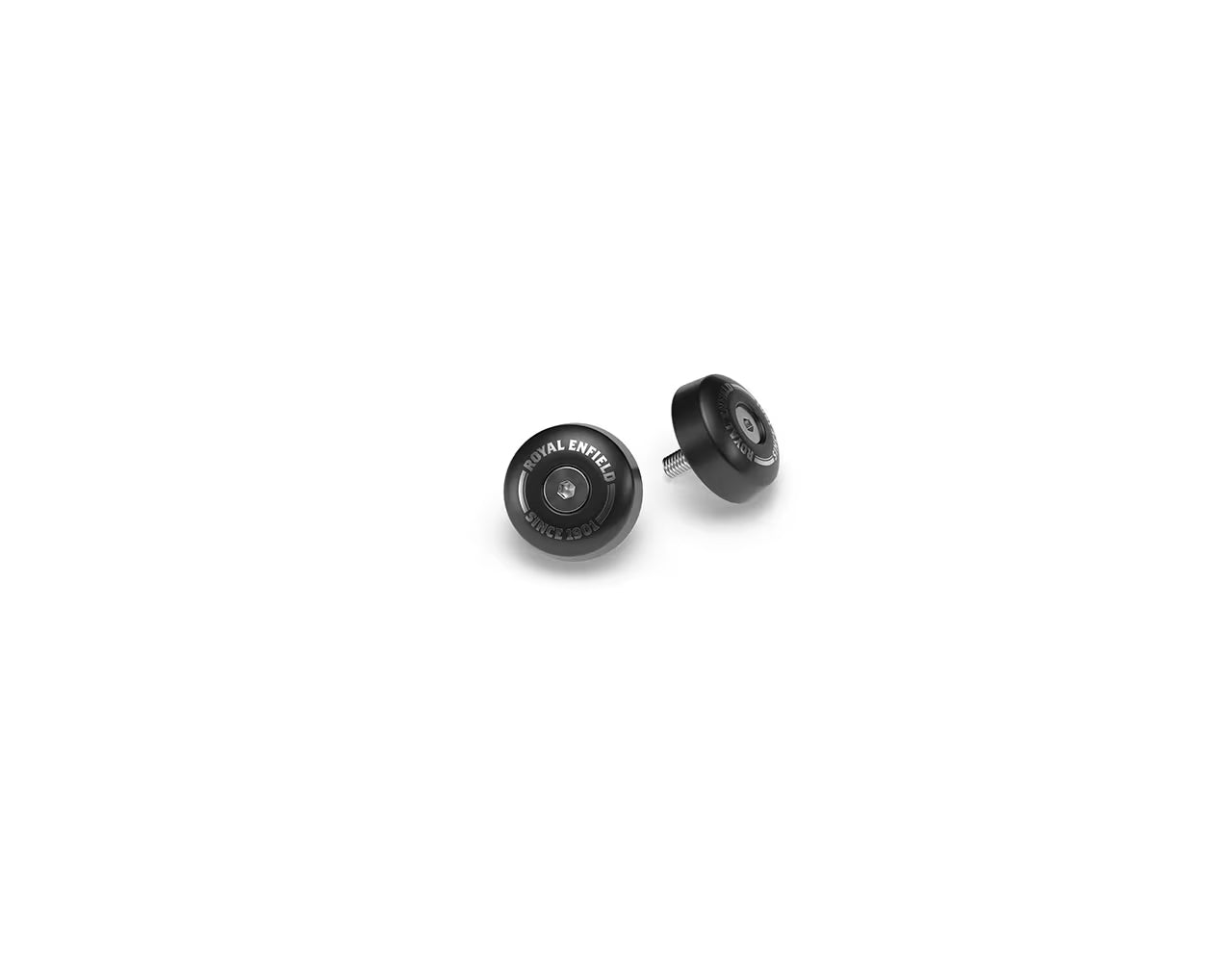 Genuine Royal Enfield GT and Interceptor 650  Black Bar End Finishers KXA00271
